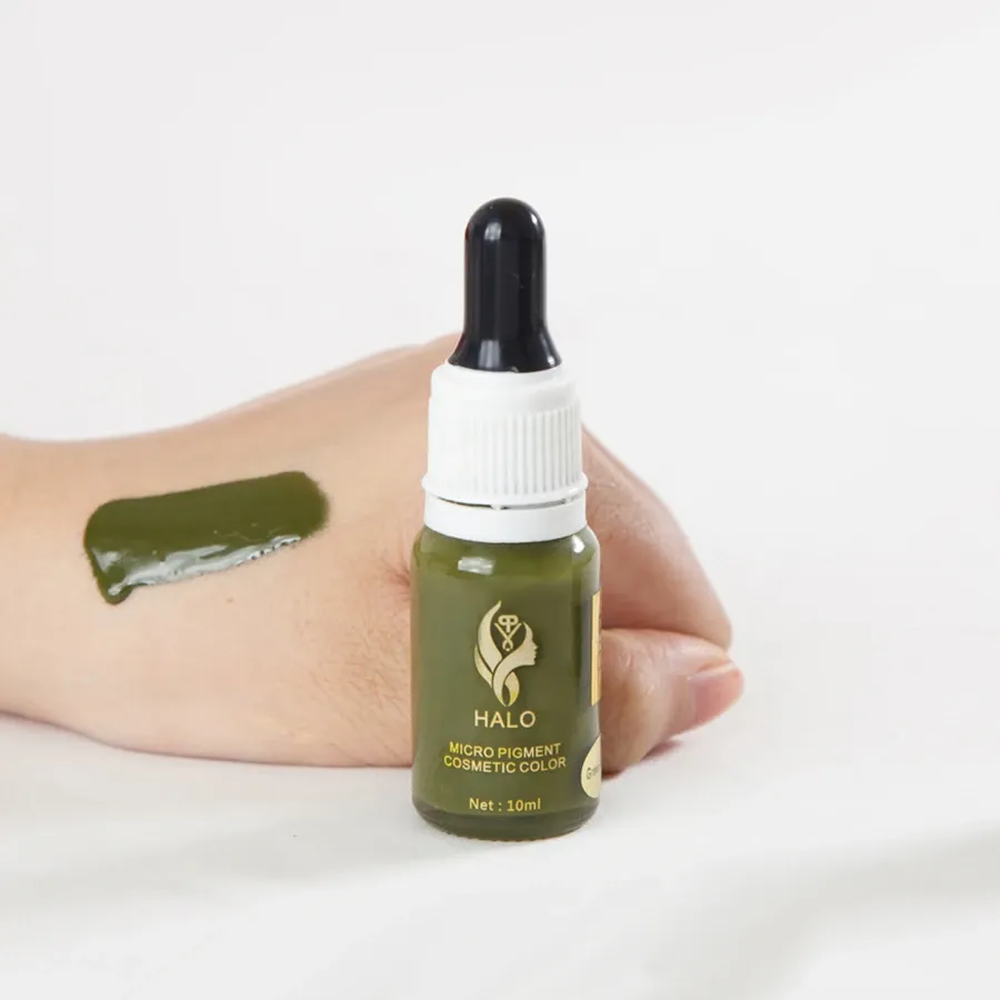 Mực halo xử lý đỏ (green brown)